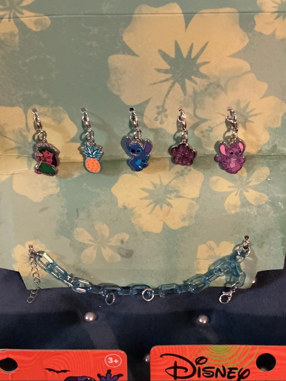 Disney Stitch NWT Stitch and Character Charm Bracelet & TWO BFF Necklace Sets
